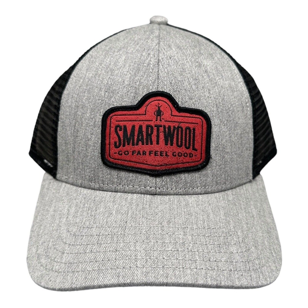 Smartwool Trucker Hat Cap Mesh Snapback Gray Men's Adjustable‎ NWT!